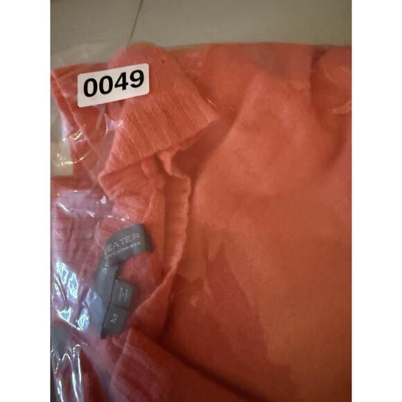 360 Cashmere Sweater Coral Pink Size Medium - Picture 6 of 6